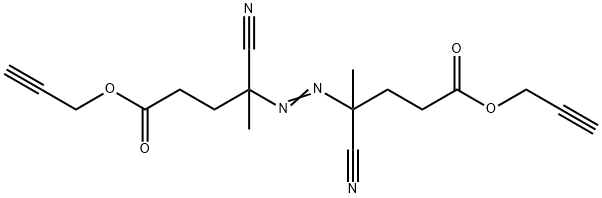 二(丙-2-炔-1-基)4,4'-(二氮烯1,2-二基)双(4-氰基戊酸) 结构式