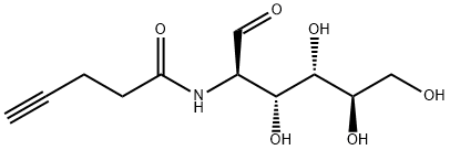 2-deoxy-2-[(1-oxo-4-pentyn-1-yl)amino]-D-glucose 结构式
