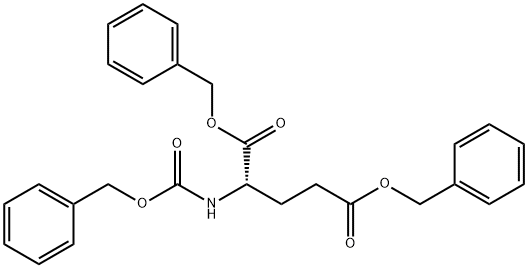 dibenzyl (2S)-2-(phenylmethoxycarbonylamino)pentanedioate 结构式