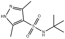 N-tert-butyl-3,5-dimethyl-1H-pyrazole-4-sulfonamide 结构式