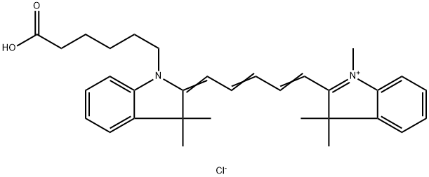 Cy5羧酸 结构式