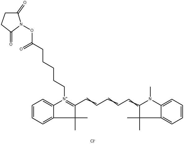 CY5 琥珀酰亚胺酯 结构式
