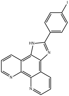 2-(4-iodophenyl)iMidazole[4,5f][1,10]phenanthroline 结构式