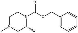 benzyl (2R)-2,4-dimethylpiperazine-1-carboxylate 结构式
