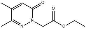 1(6H)-Pyridazineacetic acid, 3,4-dimethyl-6-oxo-, ethyl ester 结构式
