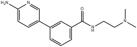 Benzamide, 3-(6-amino-3-pyridinyl)-N-[2-(dimethylamino)ethyl]- 结构式