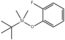 tert-Butyl(2-fluorophenoxy)dimethylsilane 结构式