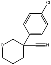 2H-Pyran-3-carbonitrile, 3-(4-chlorophenyl)tetrahydro- 结构式