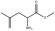 2-氨基-4-甲基戊-4-烯酸甲酯 结构式