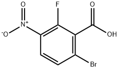 6-溴-2-氟-3-硝基苯甲酸 结构式