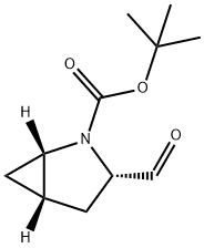 (1S,3S,5S)-3-甲酰基-2-氮杂双环[3.1.0]己烷-2-羧酸叔丁酯 结构式