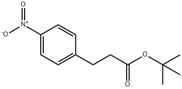 Benzenepropanoic acid, 4-nitro-, 1,1-dimethylethyl ester 结构式