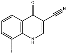 4-Hydroxy-8-iodo-quinoline-3-carbonitrile 结构式