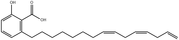 Anacardic acid C15:3 结构式