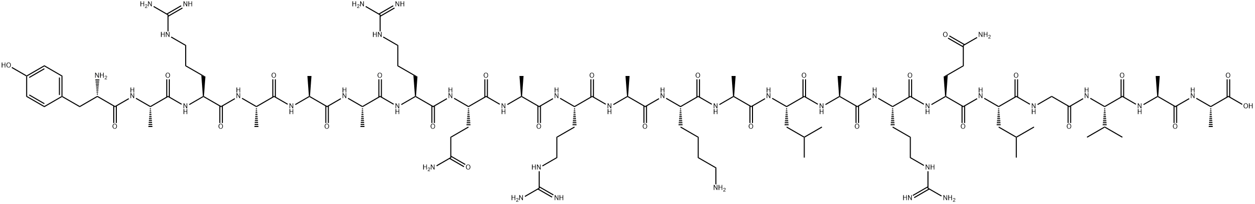 细胞渗透性肽抑制剂多肽MMI-0100 结构式