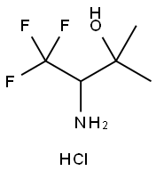 3-氨基-4,4,4-三氟-2-甲基丁烷-2-醇盐酸盐 结构式