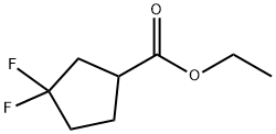 3,3-二氟环戊烷-1-甲酸乙酯 结构式