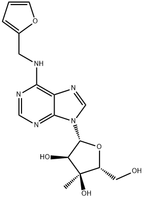 N6-Furfuryl-2'-C-methyladenosine 结构式