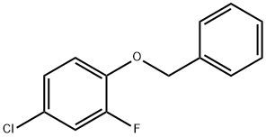 4-氯-2-氟-1-(苯基甲氧基)苯 结构式