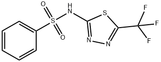 Benzenesulfonamide, N-[5-(trifluoromethyl)-1,3,4-thiadiazol-2-yl]- 结构式