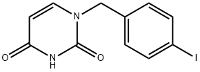 1-(4-碘苯甲基)嘧啶-2,4(1H,3H)-二酮 结构式