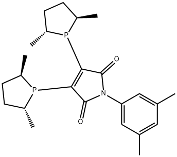 2,3-双[(2R,5R)-2,5-二甲基磷]-N-(3,5-二甲苯基)马来酰亚胺 结构式