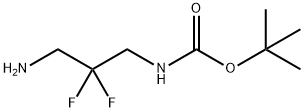 (3-氨基-2,2-二氟丙基)氨基甲酸叔丁酯 结构式