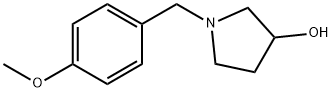 3-Pyrrolidinol, 1-[(4-methoxyphenyl)methyl]- 结构式