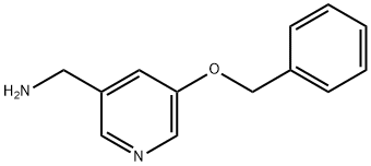 (5-(苄氧基)吡啶-3-基)甲胺 结构式