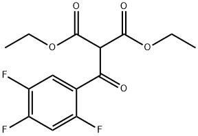 Propanedioic acid, 2-(2,4,5-trifluorobenzoyl)-, 1,3-diethyl ester 结构式