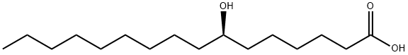 7(R)-羟基十六烷酸 结构式