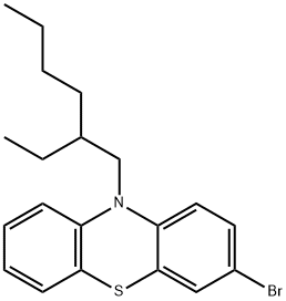 3-溴-10-(2-乙基己基)-10H-吩噻嗪 结构式