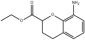8-Amino-chroman-2-carboxylic acid ethyl ester 结构式