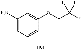 3-(2,2,2-三氟乙氧基)苯胺盐酸盐 结构式