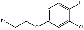 4-(2-溴乙氧基)-2-氯-1-氟苯 结构式