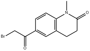 6-(2-溴乙酰基)-1-甲基-1,2,3,4-四氢喹啉-2-酮 结构式