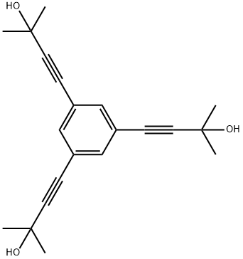 3-Butyn-2-ol, 4,4',4''-(1,3,5-benzenetriyl)tris[2-methyl- 结构式