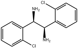 1,2-Ethanediamine, 1,2-bis(2-chlorophenyl)-, (1R,2R)- 结构式