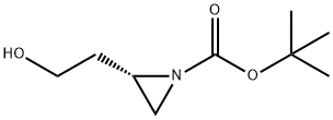 1-Aziridinecarboxylic acid, 2-(2-hydroxyethyl)-, 1,1-dimethylethyl ester, (2S)- 结构式