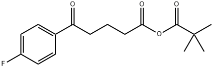 5-(4-氟苯基)-5-氧代戊酸新戊酸酐 结构式