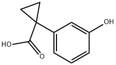 1-(3-羟基苯基)环丙烷-1-羧酸 结构式