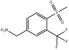 (4-(甲磺酰基)-3-(三氟甲基)苯基)甲酰胺 结构式