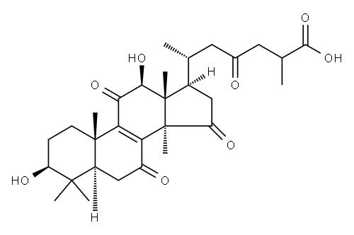灵芝酸C6 结构式