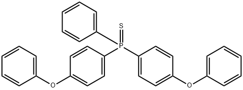 bis(4-phenoxyphenyl)phenylphosphine sulfide 结构式