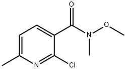 3-Pyridinecarboxamide, 2-chloro-N-methoxy-N,6-dimethyl- 结构式