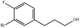 3-(3-溴-4-氟苯基)丙-1-醇 结构式