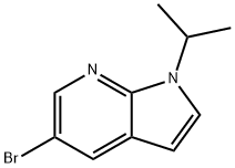 1H-Pyrrolo[2,3-b]pyridine, 5-bromo-1-(1-methylethyl)- 结构式
