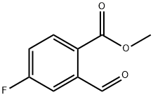 4-氟-2-甲酰基苯甲酸甲酯 结构式