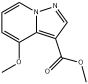 4-甲氧基吡唑并[1,5-A]吡啶-3-羧酸甲酯 结构式