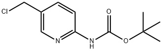 tert-butyl 5-(chloromethyl)pyridin-2-ylcarbamate 结构式